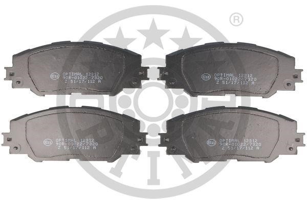 Optimal BP-12312 Front disc brake pads, set BP12312