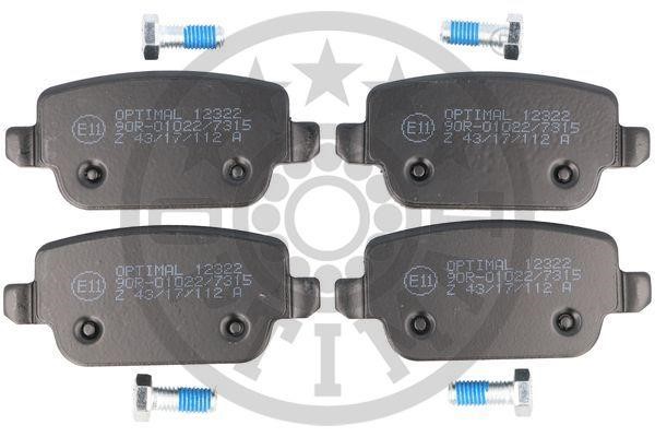 Optimal BP-12322 Front disc brake pads, set BP12322