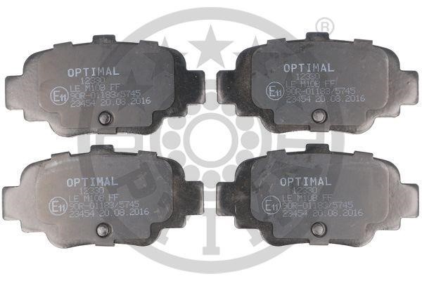 Optimal BP-12330 Rear disc brake pads, set BP12330