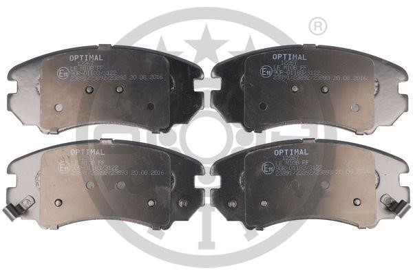 Optimal BP-12267 Brake Pad Set, disc brake BP12267