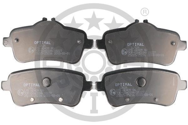 Optimal BP-12626 Rear disc brake pads, set BP12626
