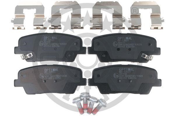 Optimal BP-12631 Rear disc brake pads, set BP12631