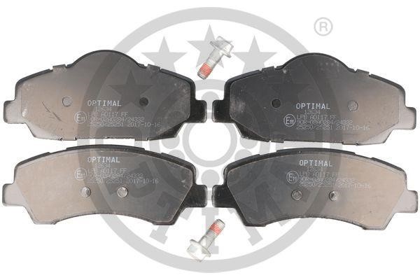 Optimal BP-12634 Brake Pad Set, disc brake BP12634