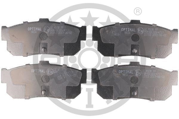 Optimal BP-09834 Rear disc brake pads, set BP09834