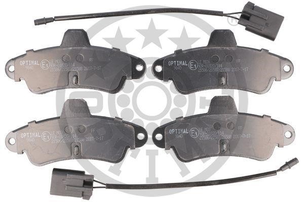 BP09840 Optimal Front disc brake pads, set