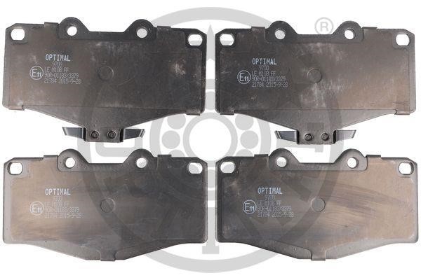 Optimal BP-09700 Front disc brake pads, set BP09700