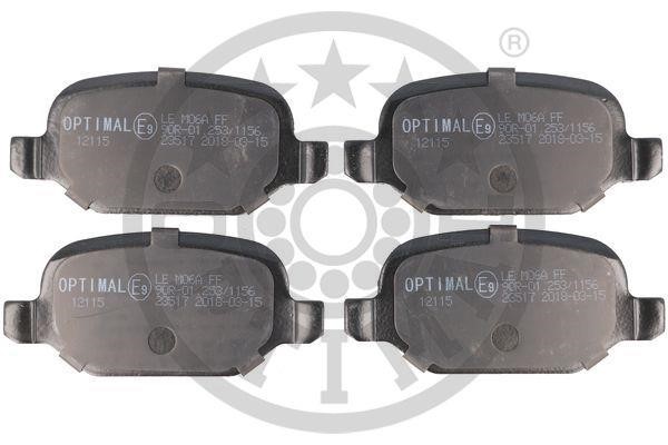 Optimal BP-12115 Rear disc brake pads, set BP12115