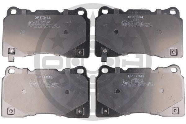 Optimal BP-12169 Brake Pad Set, disc brake BP12169