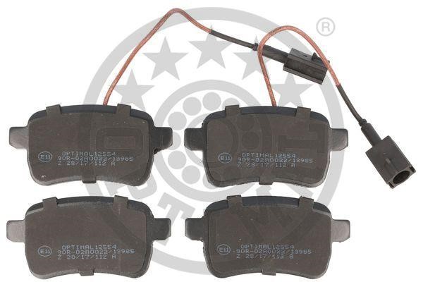 Optimal BP-12554 Rear disc brake pads, set BP12554