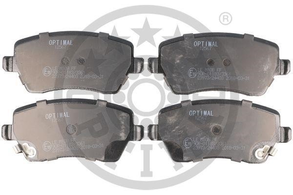 Optimal BP-12567 Front disc brake pads, set BP12567