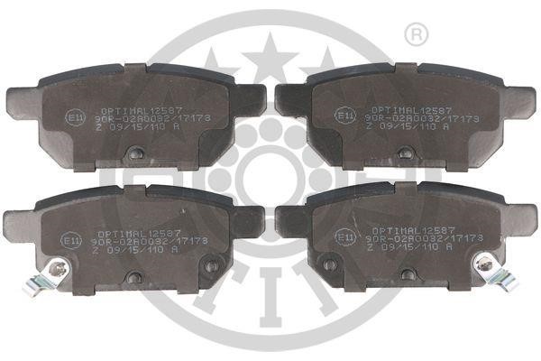 Optimal BP-12587 Rear disc brake pads, set BP12587