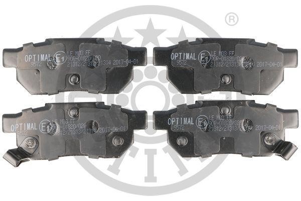 Optimal BP-09572 Rear disc brake pads, set BP09572