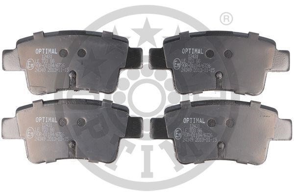Optimal BP-12431 Front disc brake pads, set BP12431