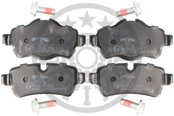 Optimal BP-12433 Rear disc brake pads, set BP12433