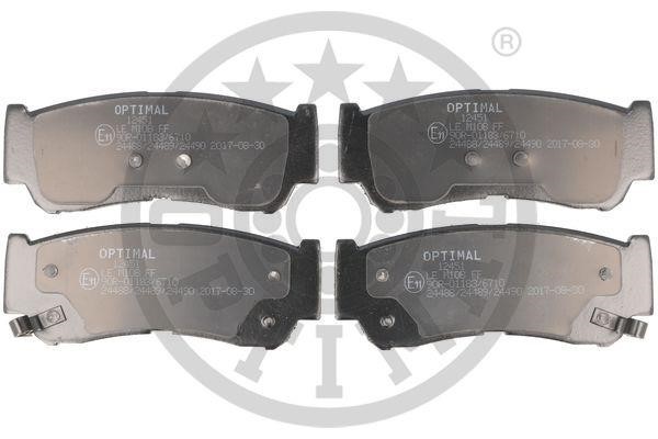 Optimal BP-12451 Front disc brake pads, set BP12451