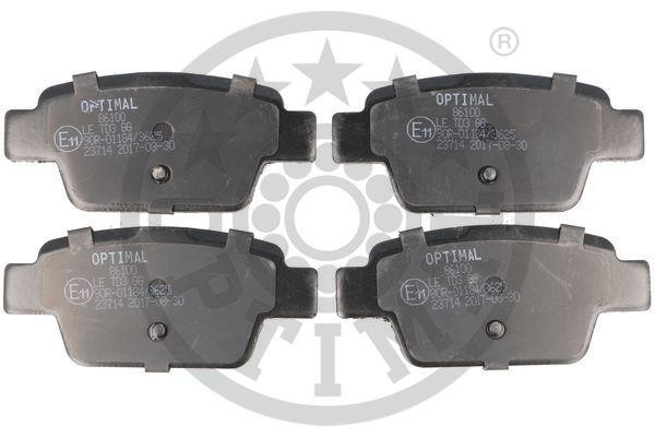 Optimal BP-86100 Rear disc brake pads, set BP86100