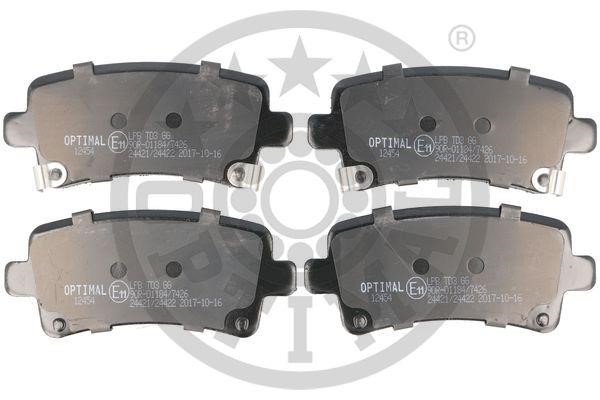 Optimal BP-12454 Front disc brake pads, set BP12454