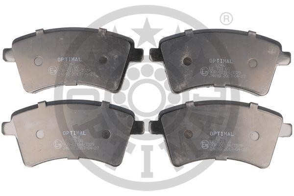 Optimal BP-12463 Front disc brake pads, set BP12463