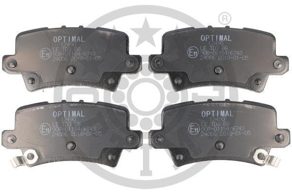 Optimal BP-12490 Rear disc brake pads, set BP12490