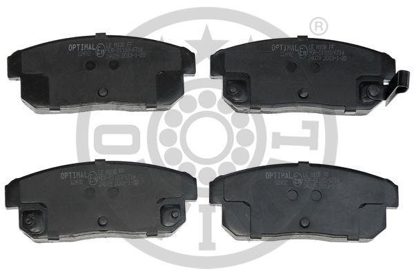 Optimal BP-12492 Rear disc brake pads, set BP12492