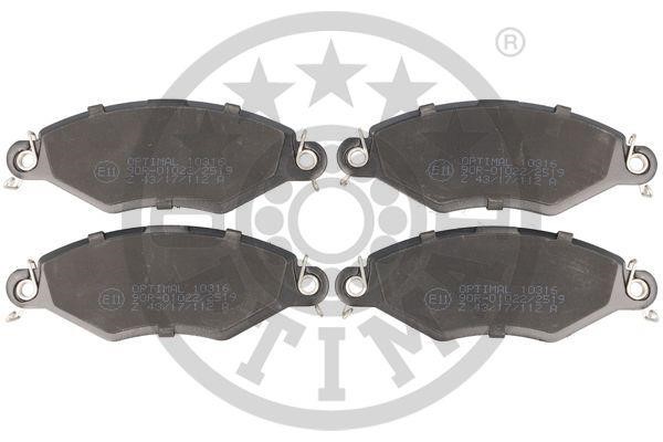 Optimal BP-10316 Brake Pad Set, disc brake BP10316