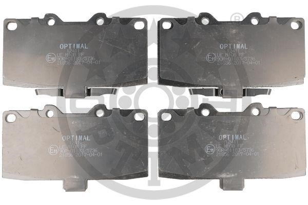Optimal BP-12411 Brake Pad Set, disc brake BP12411