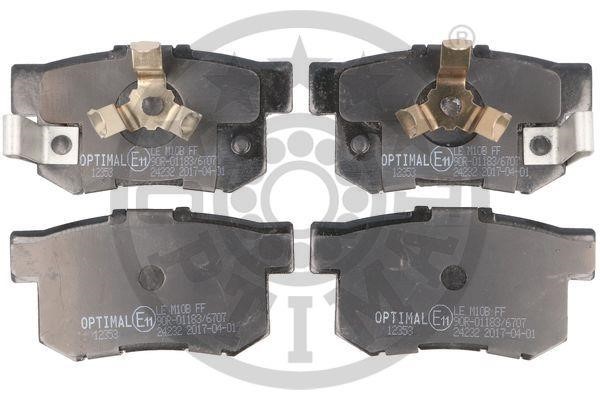 Optimal BP-12353 Rear disc brake pads, set BP12353