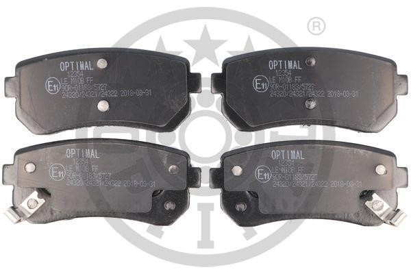 Optimal BP-12354 Front disc brake pads, set BP12354