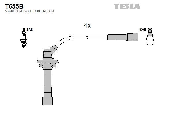 Tesla T655B Ignition cable kit T655B