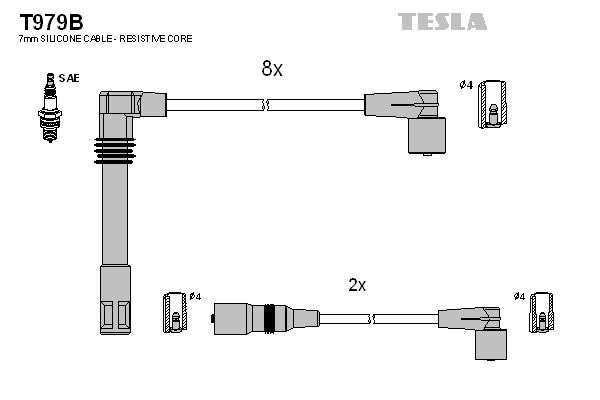 Tesla T979B Ignition cable kit T979B