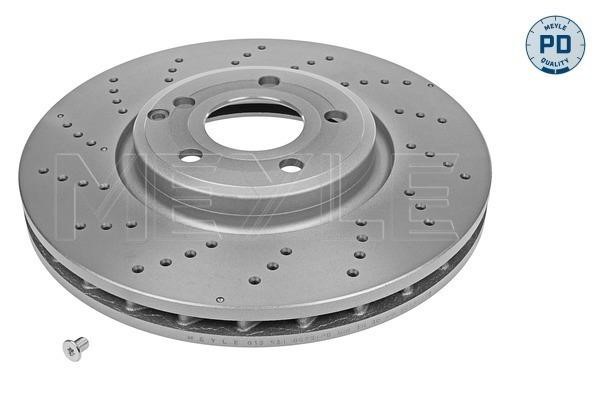 Meyle 083 521 0023/PD Front brake disc ventilated 0835210023PD