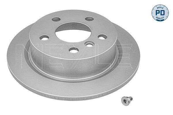 Meyle 315 523 0063/PD Rear brake disc, non-ventilated 3155230063PD
