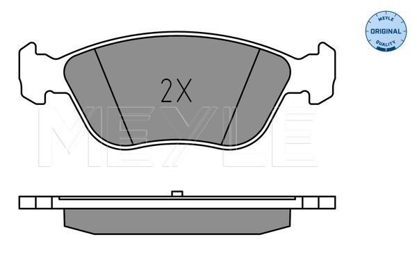 Front disc brake pads, set Meyle 025 214 9219