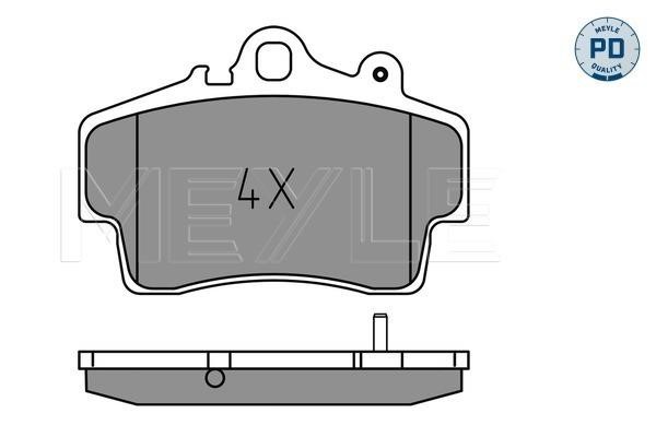 Meyle 025 219 3715/PD Brake Pad Set, disc brake 0252193715PD