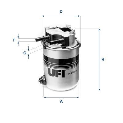 Ufi 24.095.04 Fuel filter 2409504