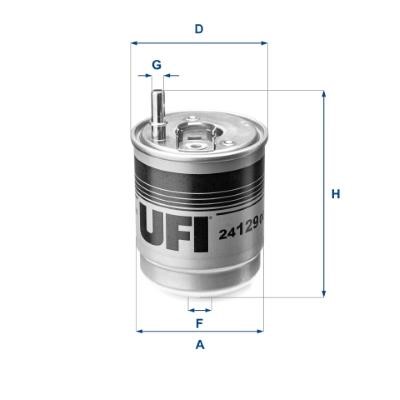 Ufi 24.129.00 Fuel filter 2412900