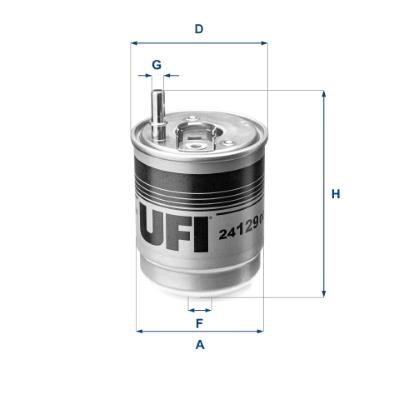 Ufi 24.129.00 Fuel filter 2412900 2412900 Ufi Fuel filter