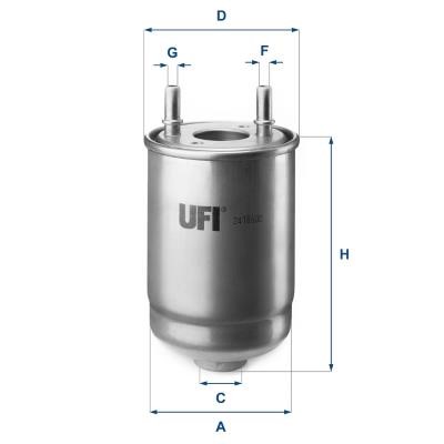 Ufi 24.186.00 Fuel filter 2418600