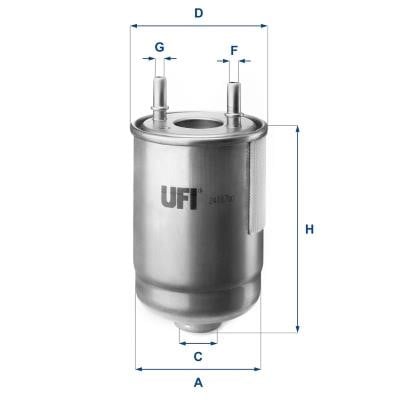 Ufi 24.187.00 Fuel filter 2418700
