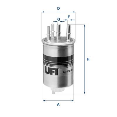 Ufi 24.188.00 Fuel filter 2418800