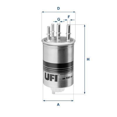 Ufi 24.190.00 Fuel filter 2419000