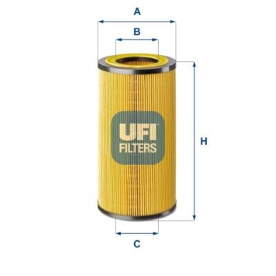 Ufi 25.234.00 Hydraulic Filter, automatic transmission 2523400