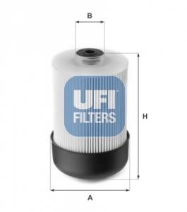 Ufi 26.114.00 Fuel filter 2611400