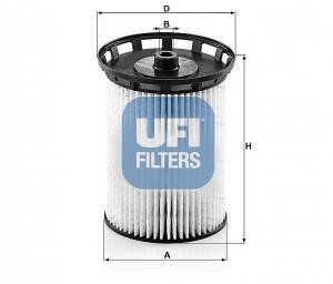 Ufi 26.129.00 Fuel filter 2612900