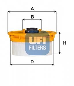Ufi 26.138.00 Fuel filter 2613800