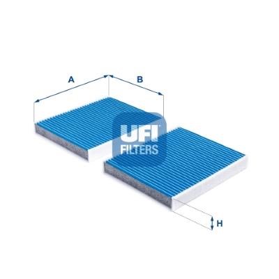 Ufi 34.231.00 Filter, interior air 3423100