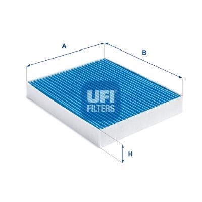 Ufi 34.289.00 Activated carbon cabin filter with antibacterial effect 3428900