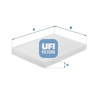 Ufi 53.449.00 Filter, interior air 5344900