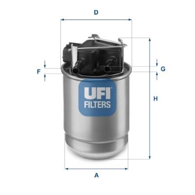 Ufi 55.517.00 Fuel filter 5551700