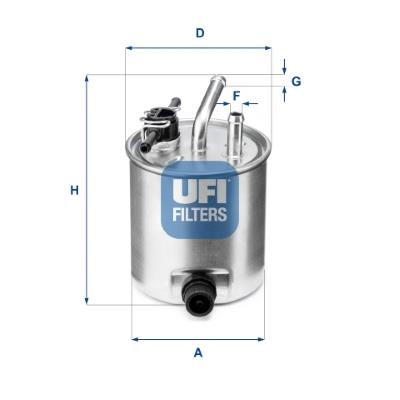 Ufi 55.582.00 Fuel filter 5558200